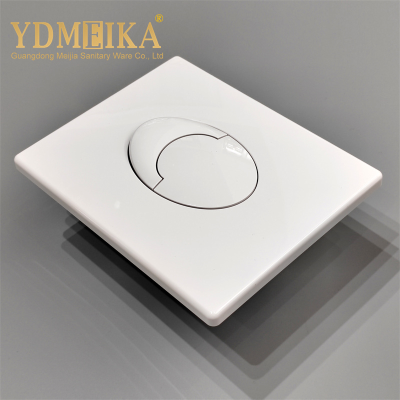 Meika Concealed Toilet Water Tank Wall Mounted Silver ABS Toilet Flush Button Panel