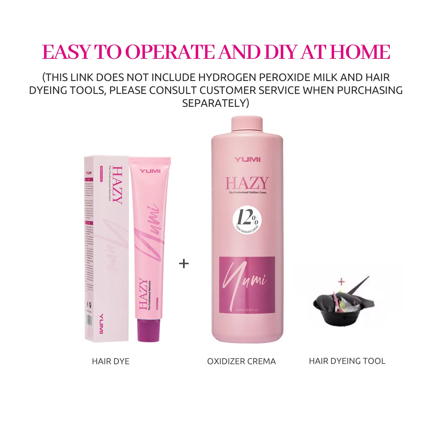 80ml Yumi Hazy Long Lasting Low Ammonia Hair Color Cream
