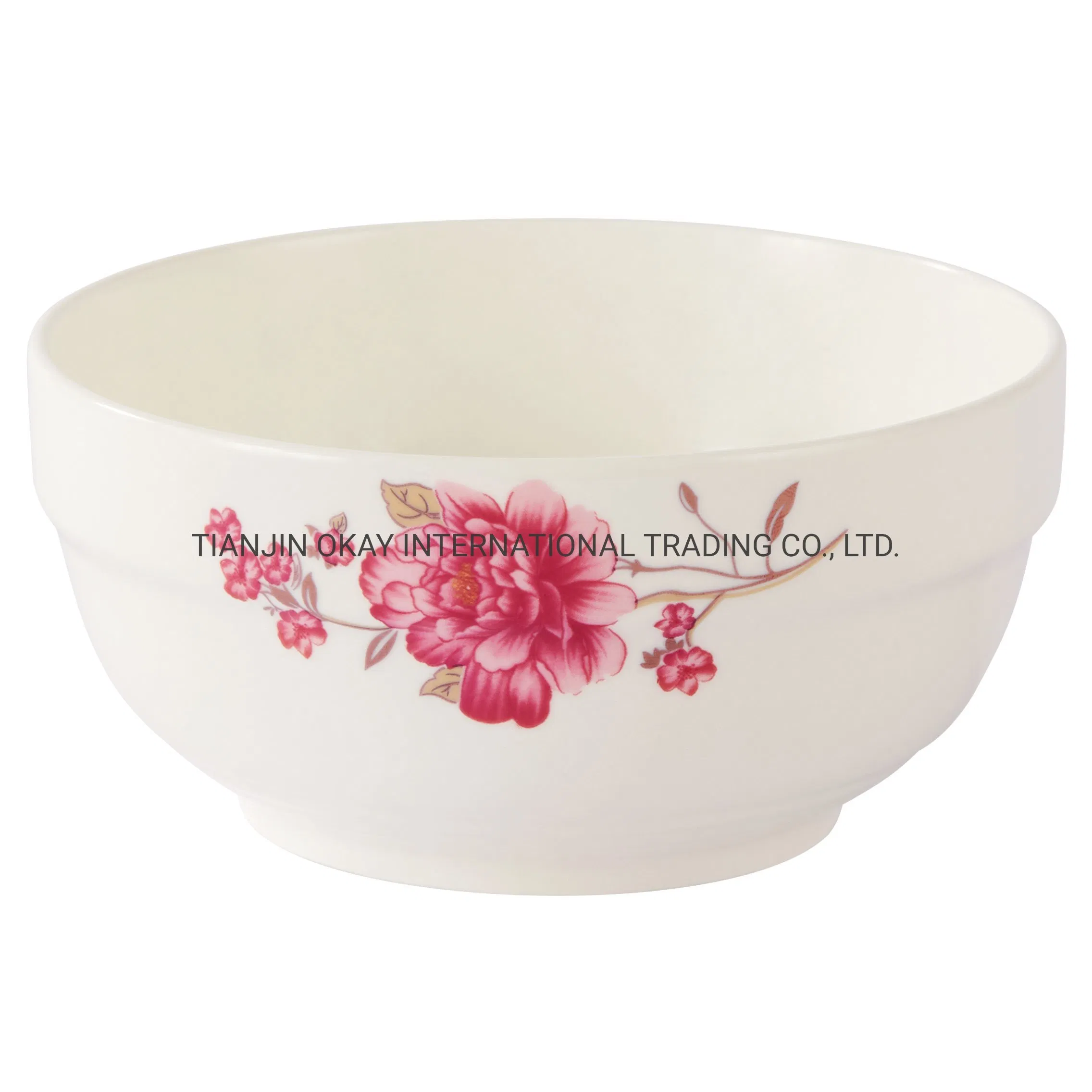 Oval Golden Painted Inside Lacquer Bowls Gold Salad Ceramic Decorative Fruit Bowl