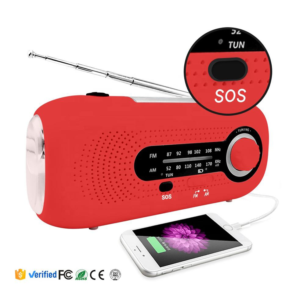 Портативная радио-лампа с солнечной батареей и ручной зарядкой