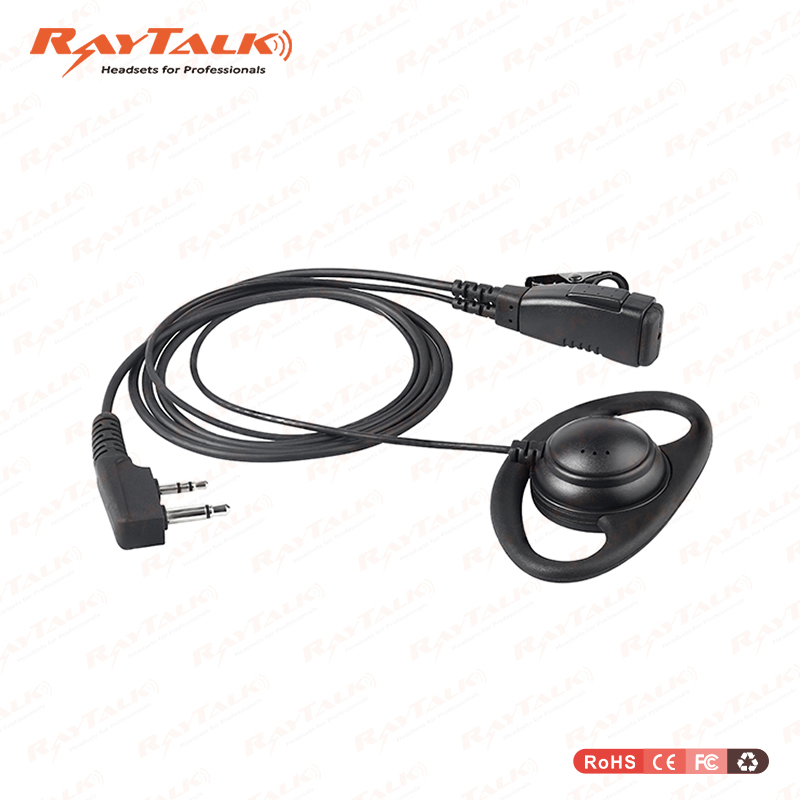 D Ring Earpiece for Kenwood Radios Tk3107, Tk220, etc