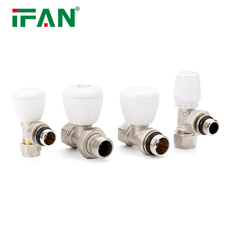 Ifan Factory Supply Thermostatic Radiator Valve Radiator Valve 1/2 3/4 Inch Brass Radiator Valve