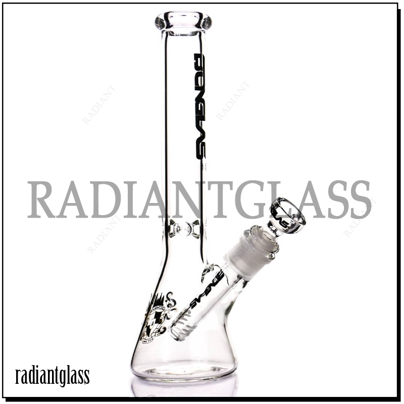 10'' Wholeasle Glass Tobacco Decal Beaker Water Pipe Cheap