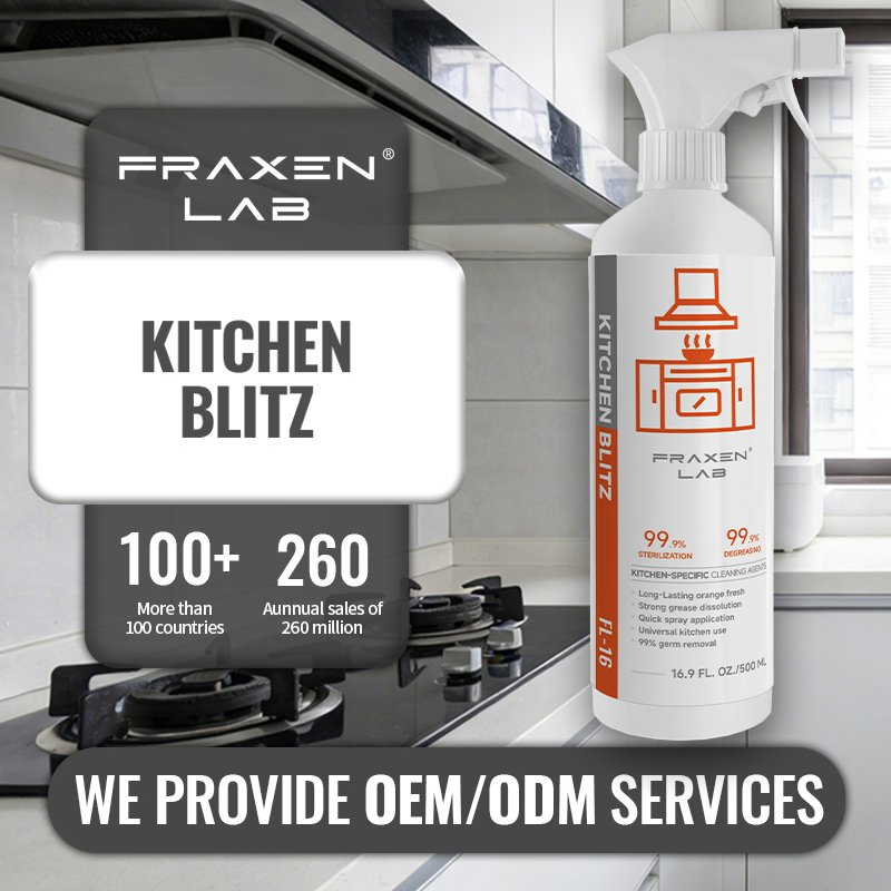Foam Kitchen Cleaner Heavy Duty Cleaner Factory Supply Direct Manufacturer Low MOQ Grease Removing Cleaner