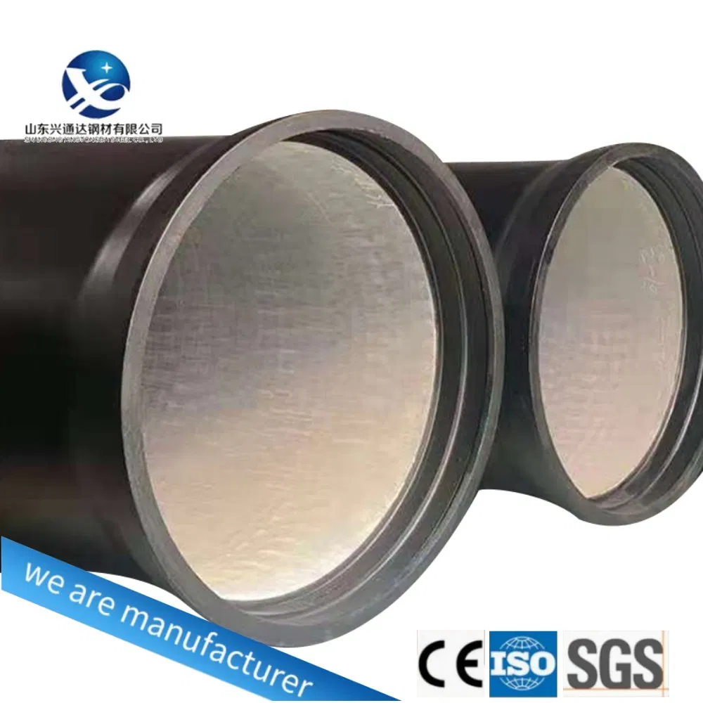 Top Chinese Factory Supply ISO2531 En598 DN80-DN2600 C40 C30 C25 K9 K8 K7 En545 Ductile Iron Pipe for Sewer Water Pipe