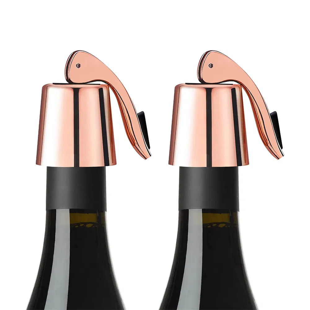 Stainless Steel Wine Bottle Stopper Expanding Beverage Reusable Wine Saver