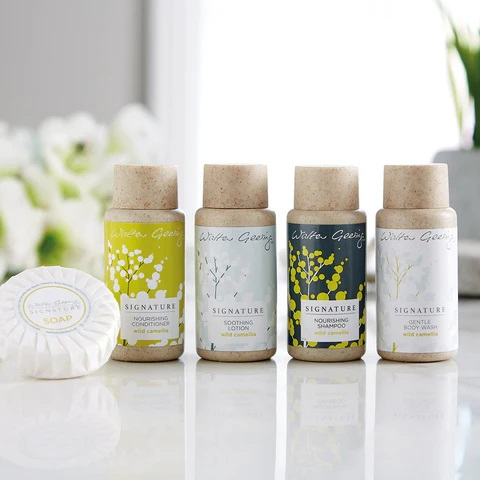 High-End Hotel Toiletries Set Portable Hotel Amenities Kit Small Hotel Bathroom Shampoo Shower Gel