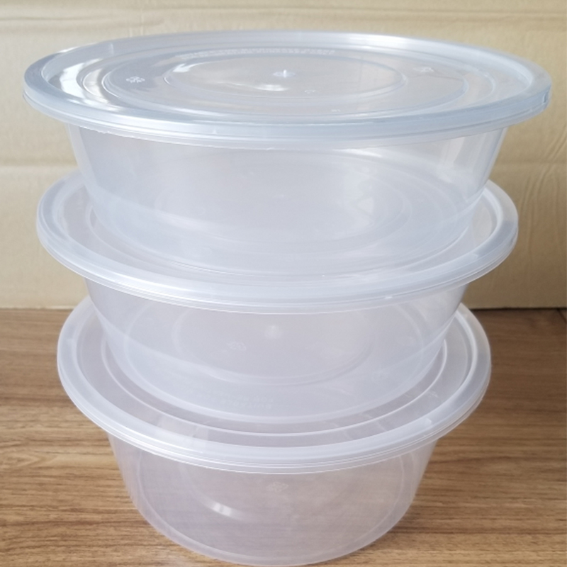 Disposable Tableware Disposable Food Container Plastic Bowl with Lid
