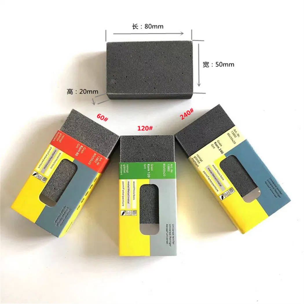 Abrasive Wet Dry Sandpaper Drywall Four-Sided Sponge Sanding Block