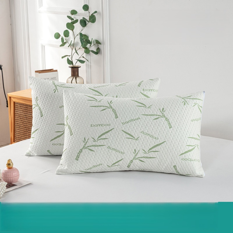 Air-Permeable Jacquard Viscose Air Layer Waterproof bedding Pillow Cover with Zipper