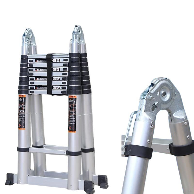 Factory Supply High Stability Lightweight Aluminum Telescopic Ladder for Versatile Applications with En131 Certified