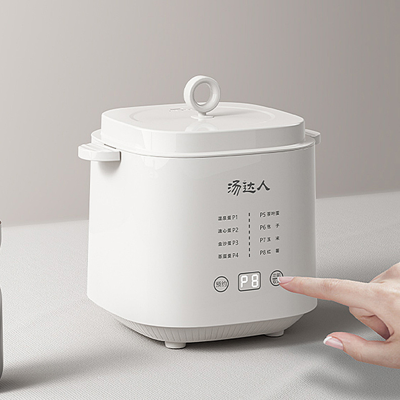 Compact Rapid Egg Cooker for Perfect Hard Boiled Eggs Breakfast