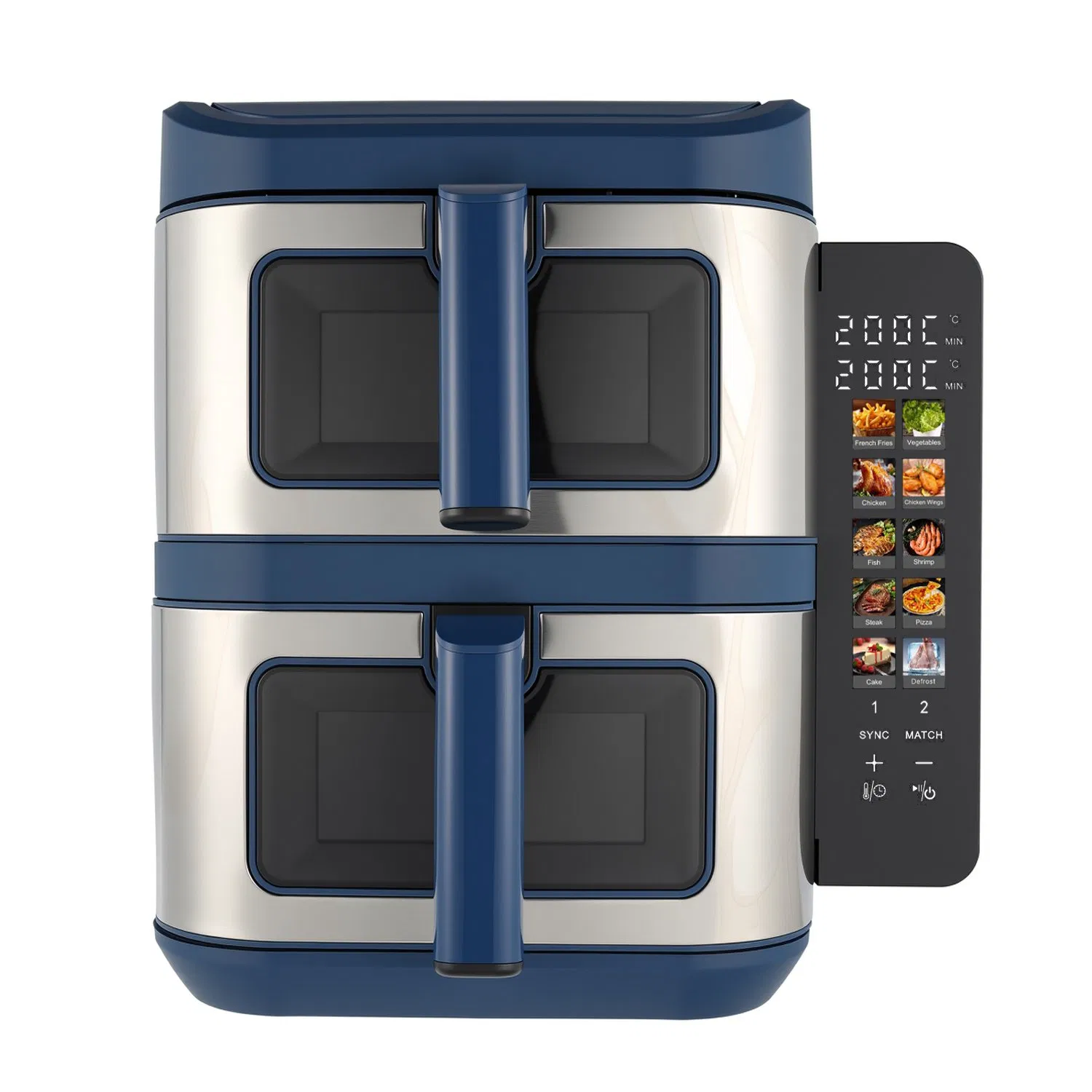 Foldable Screenair Fryer Kitchen Electronics 11L Visible Window with Metal Air Fryer