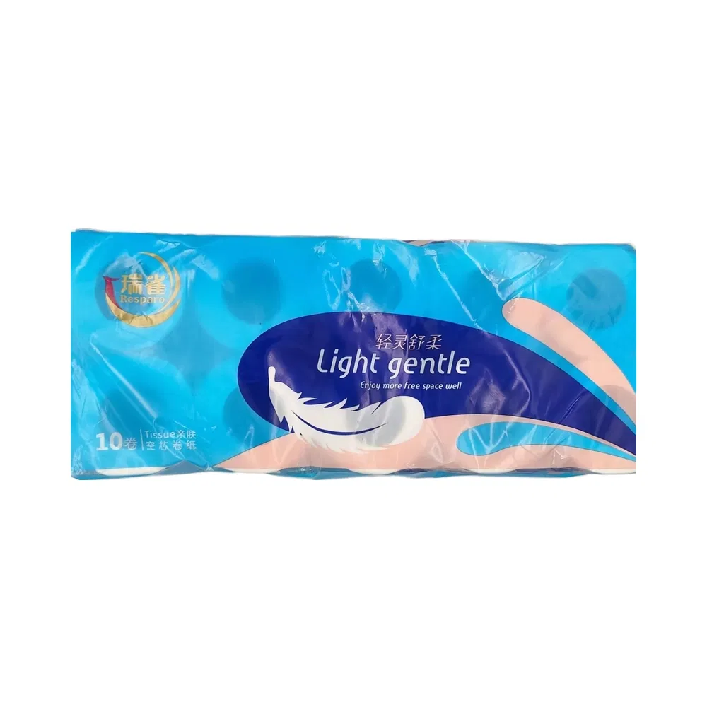 Single Pack Wholesale Wooden Pulp Standard Roll Toilet Paper