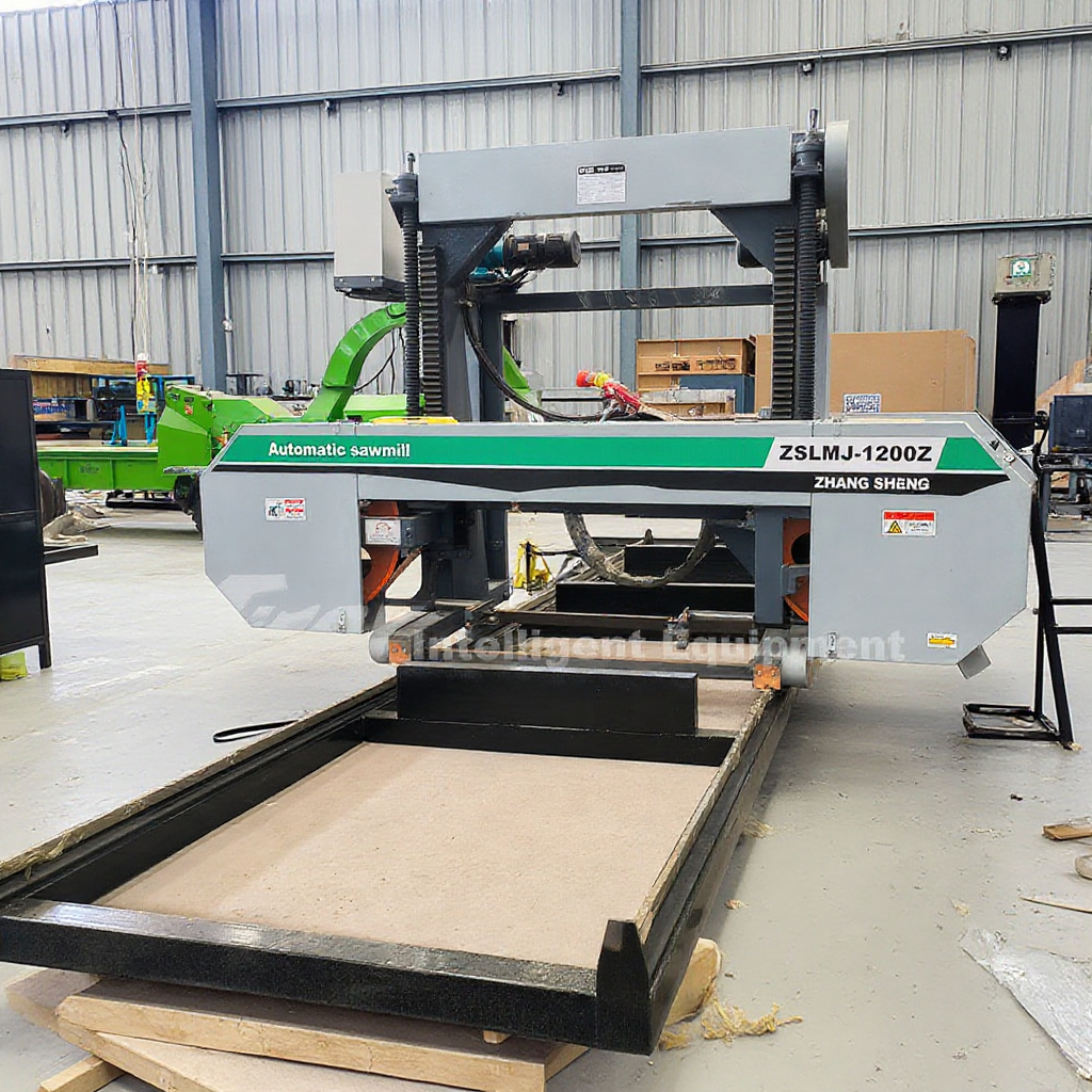 Ленточная пила по дереву бензиновая портативная