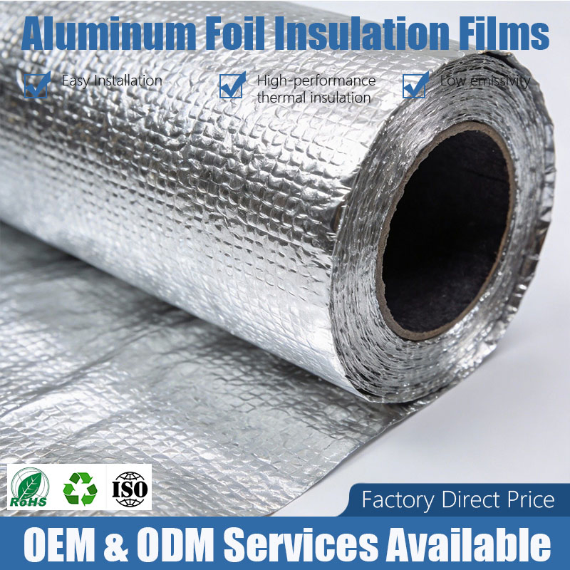Thermal Insulation Aluminum Foil Films Construction Use Factory Direct Waterproof