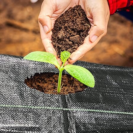 100g/Sm Black Plastic Weeding Mat Landscape Cloth