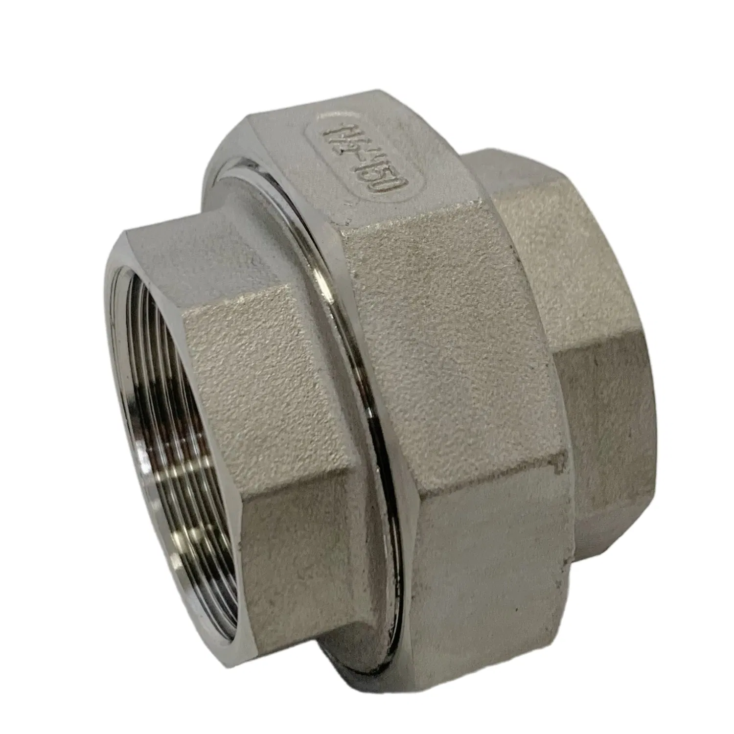 Stainless Steel Union - Female Connection in SS304/SS316 Casting Texture