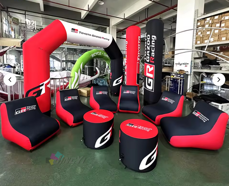 Custom Logo Air Lounge Furniture Inflatable Seating Outdoor Sports Event Venues Advertising Table and Chairs Branding Air Sofa