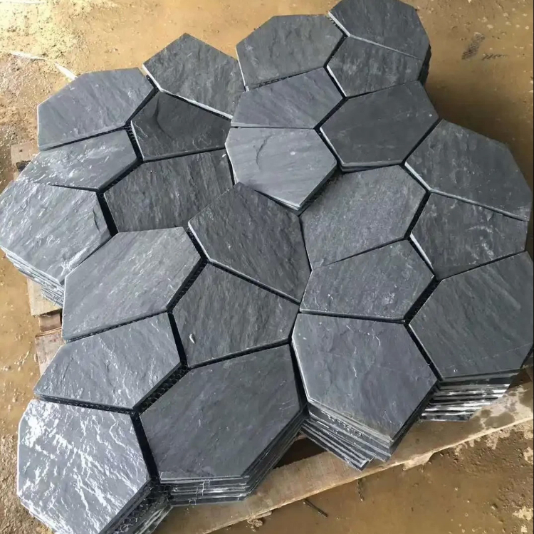 Black/Blue/Yellow Rusty Slate Crazy Paving Stone Pattern for Walkway Pavers