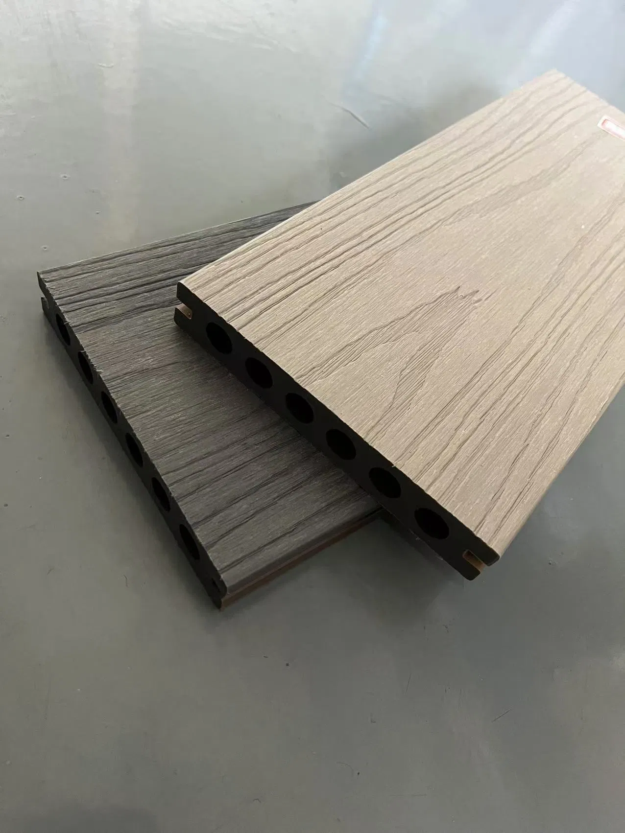 WPC Co-Extrusion Hollow Decking Swimming Pool/Timber/Floor Wood Plastic Composite /WPC Grain Outdoor Deck Eco-Friendly