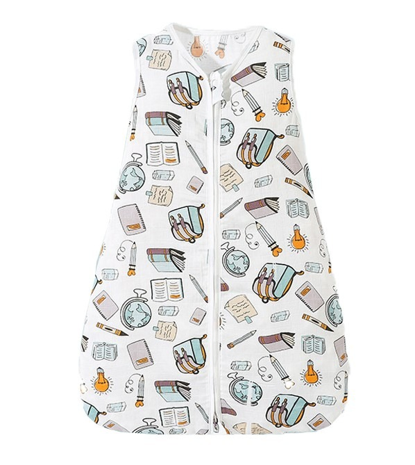 Customzied Bamboo Cotton Infant Sleeping Bag Sleeveless Sleepsuit