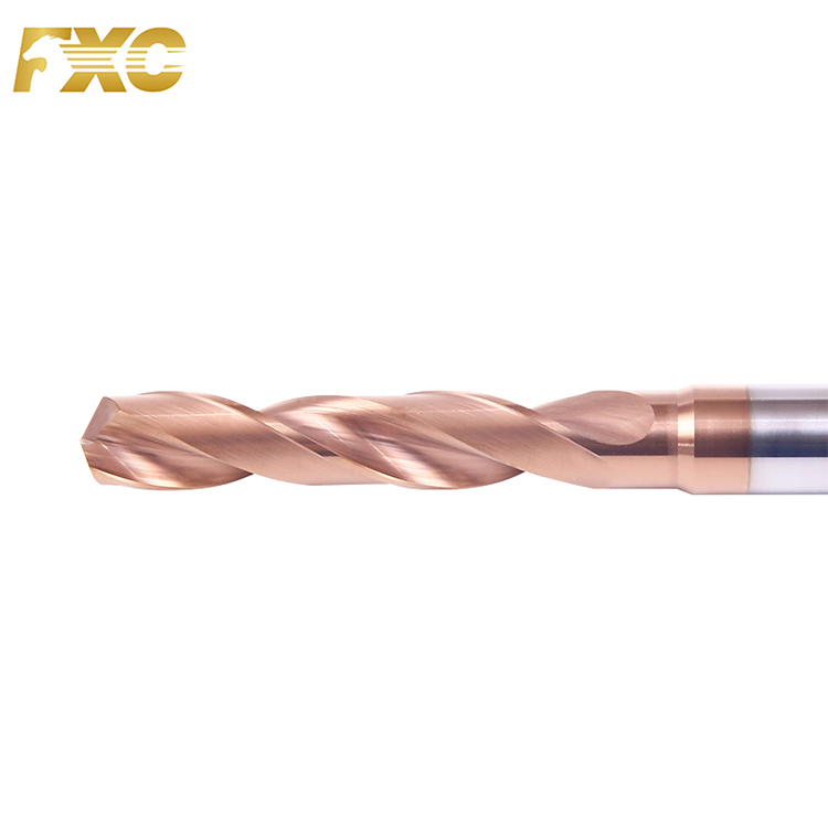 Tungsten Carbide HRC55 to 65 Carbide Twist Drill Straight Drilling Bits CNC Cutters