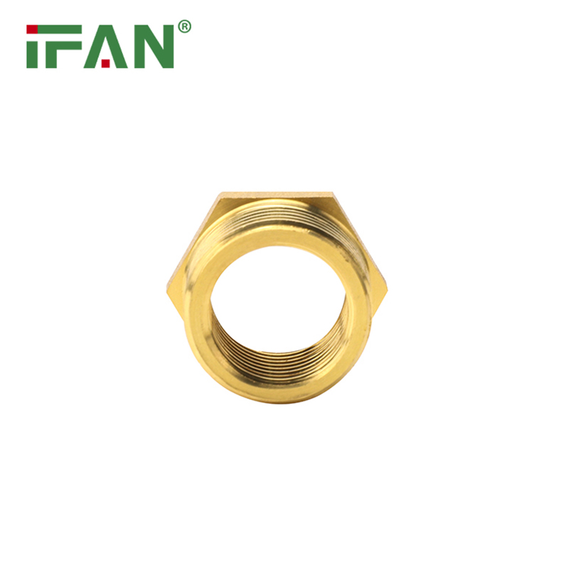 Ifan DIN 16892 Aging Resistance 1/2"-2" Yellow Bushing Brass Pipe Fitting