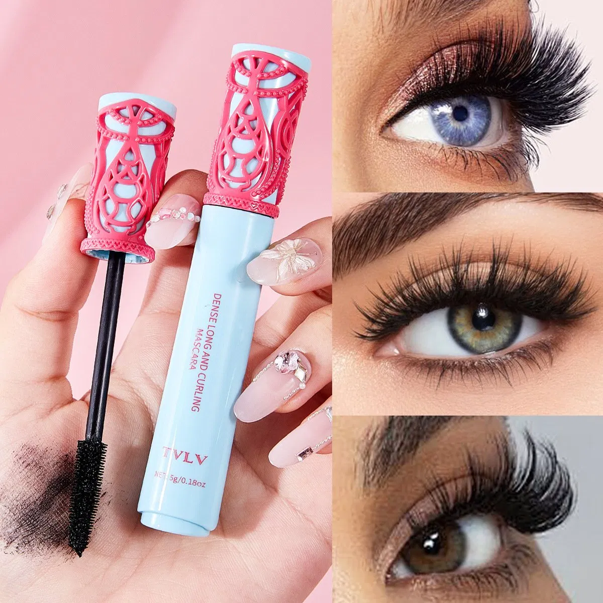 Ultimate Long-Lasting Curly Mascara - Water-Resistant Fiber Formula