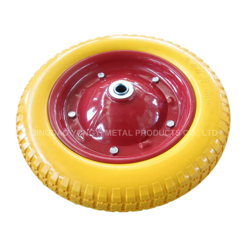 Customized 13 Inch Heavy Duty Solid Colored PU Foam Wheel