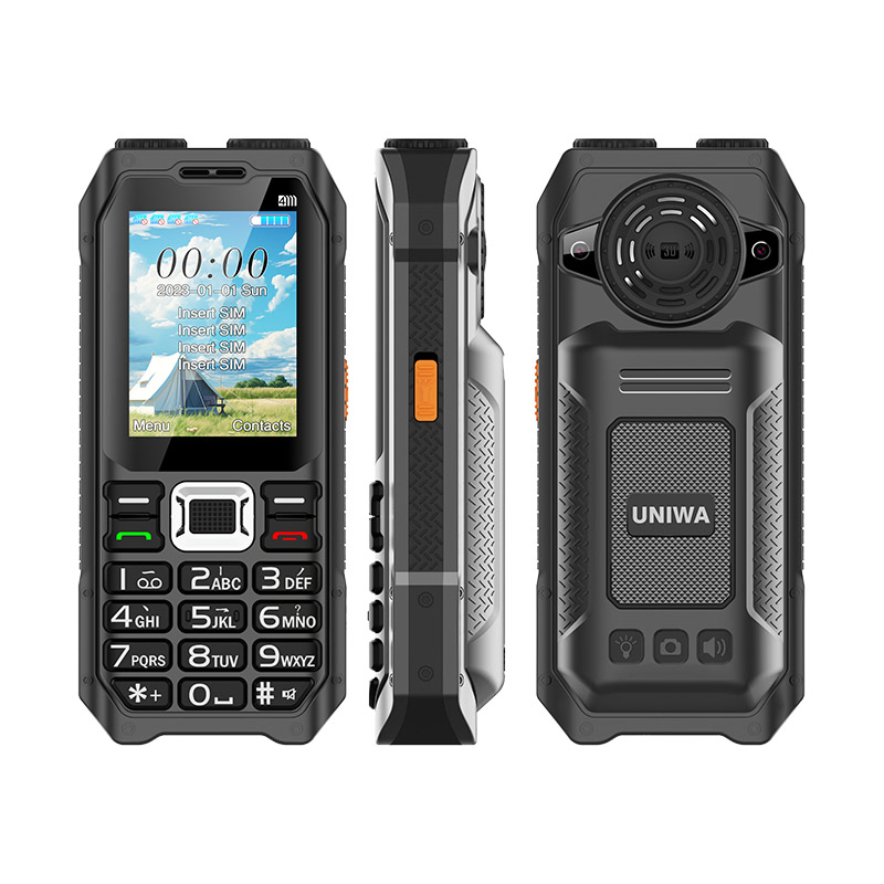 Кнопочный телефон UNIWA M6000 с 4 SIM и мощным аккумулятором