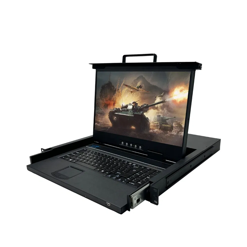 8-портовый KVM-коммутатор HDMI с LCD-экраном, 1U