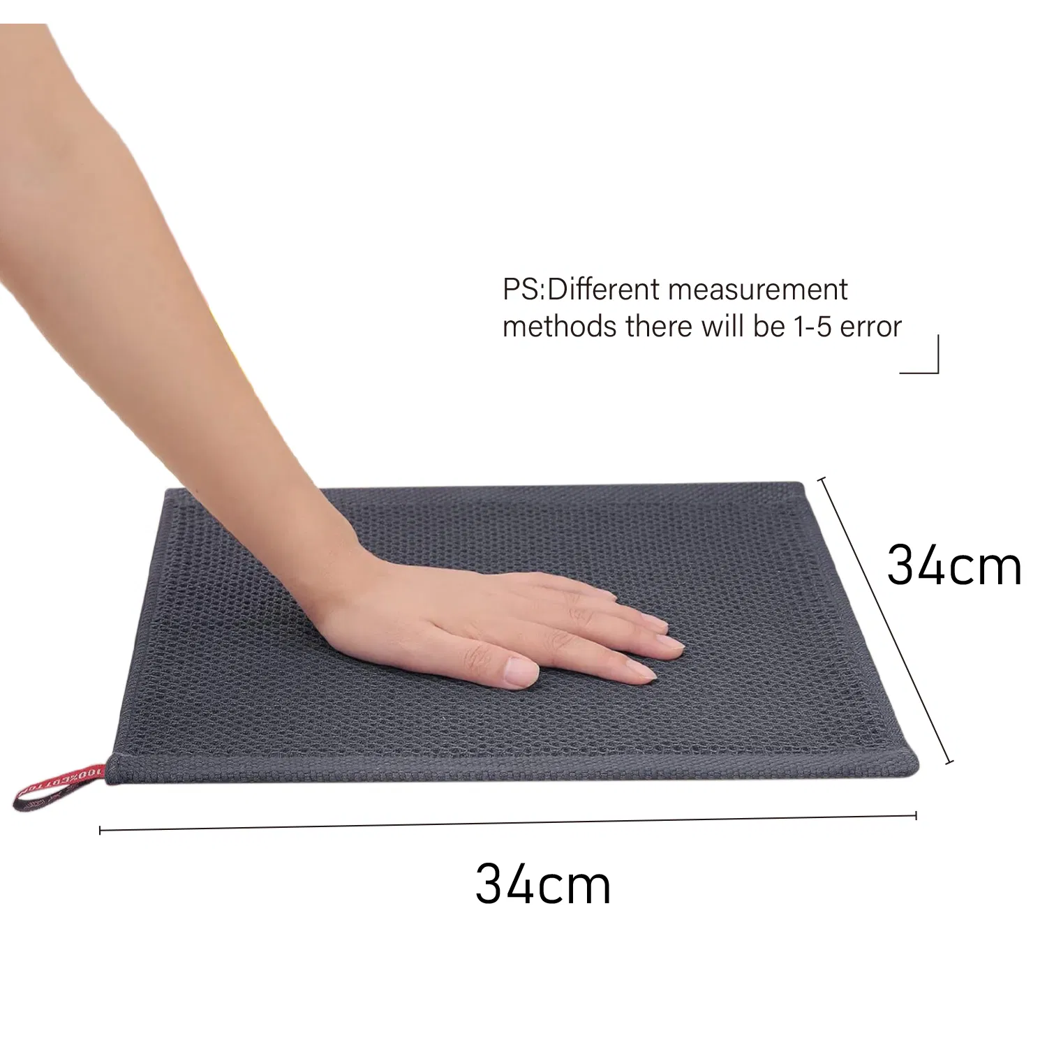 100% Cotton Weave Kitchen Dish Cloths, Ultra Soft Absorbent Quick Drying
