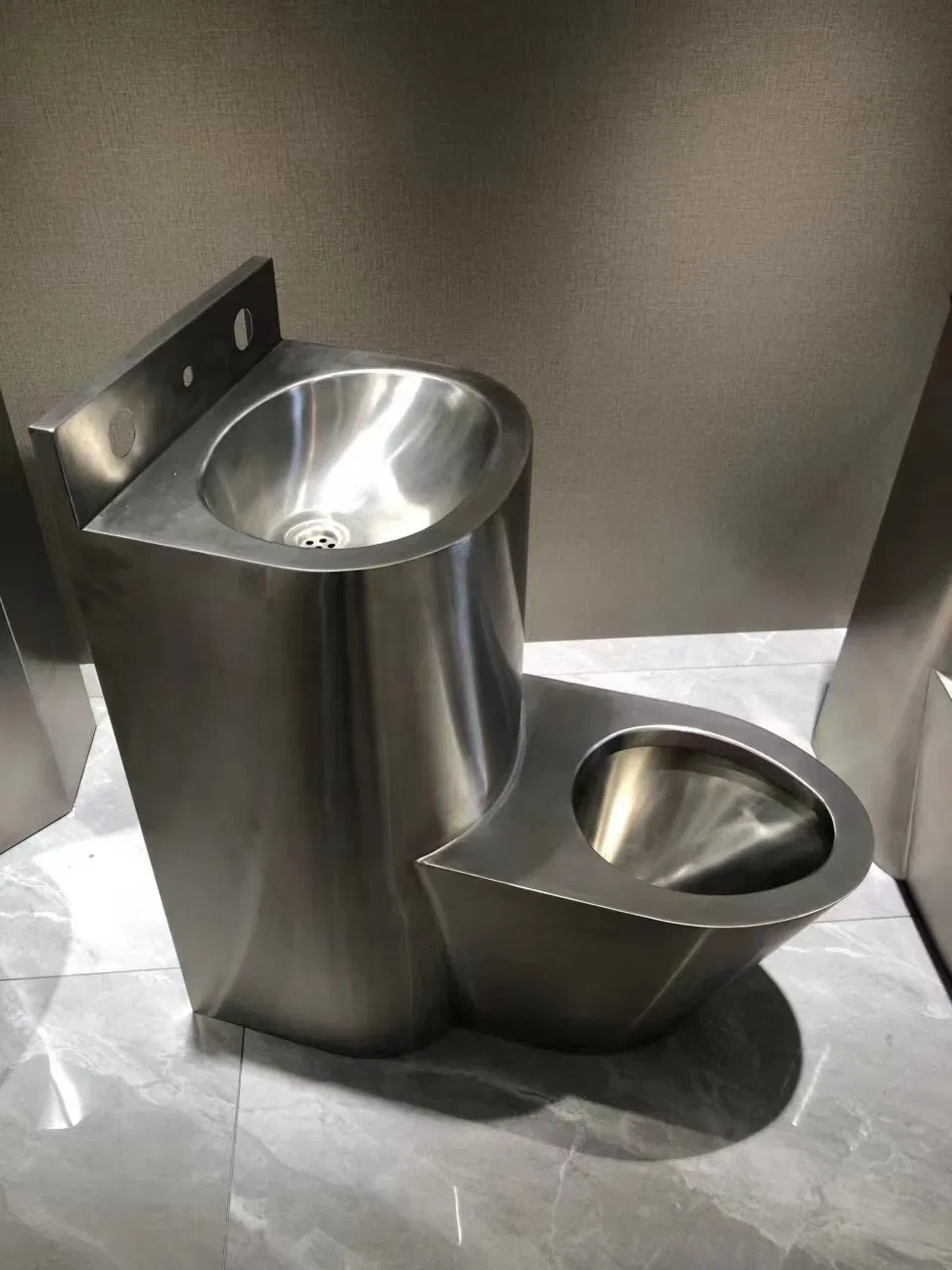 Premium Stainless Steel Combination Toilet for Modern Bathrooms