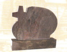 Natural stone aurora black red blue granite Tombstone for Memorial/Dead/cemetery/graveyard