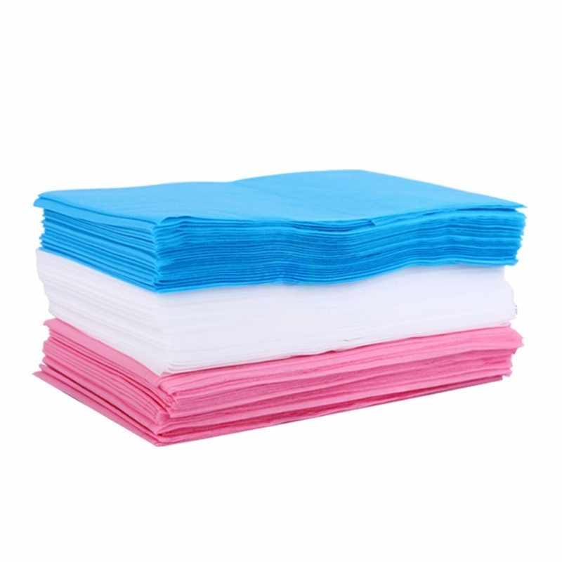 Disposable Non-Woven Waterproof Anti-Oil Massage Bed Cover Salon Bed Sheet SPA Bed Sheets White Blue Pink