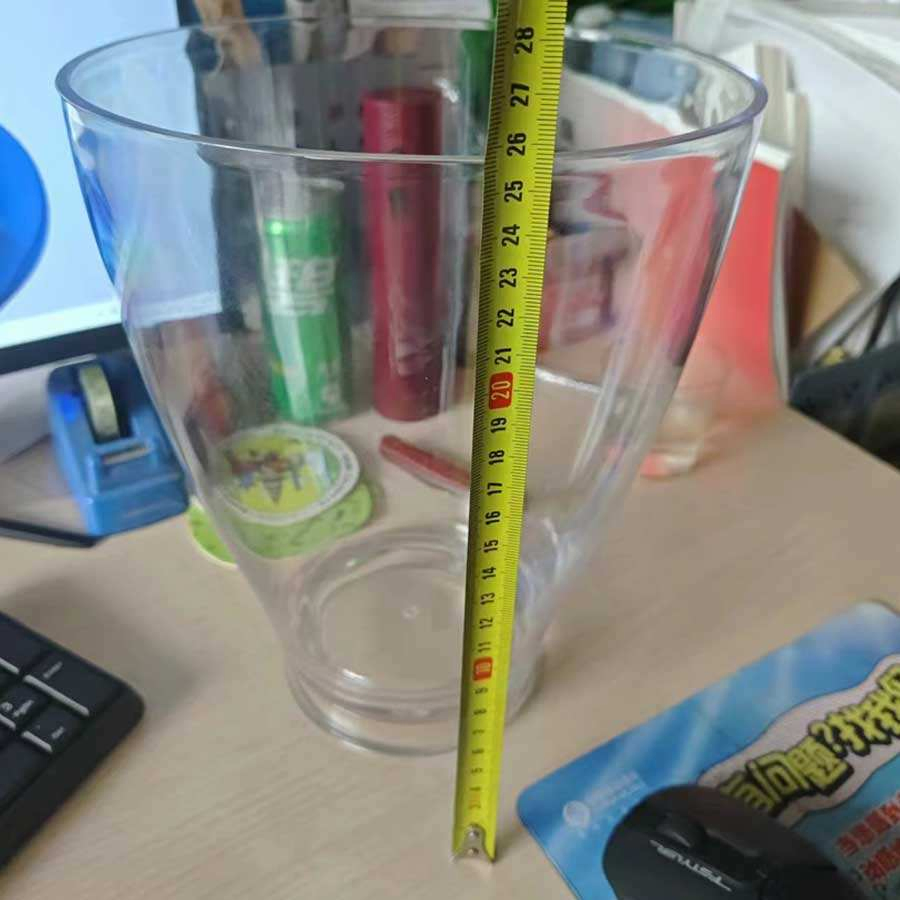 OEM Cheap No Handle Custom Logo Champagne Beer Plastic Ice Bucket