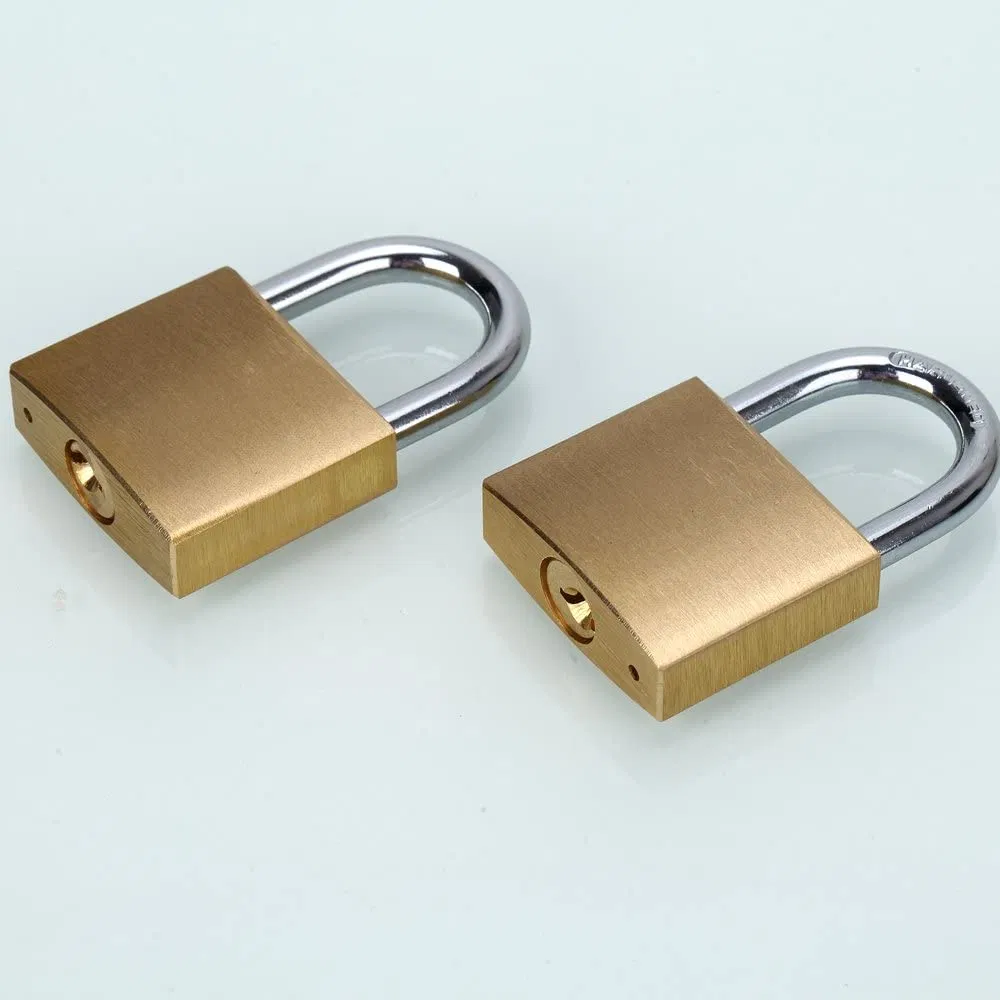 Heavy Duty Solid Brass Padlock with Key Lock with (50mm) Wide