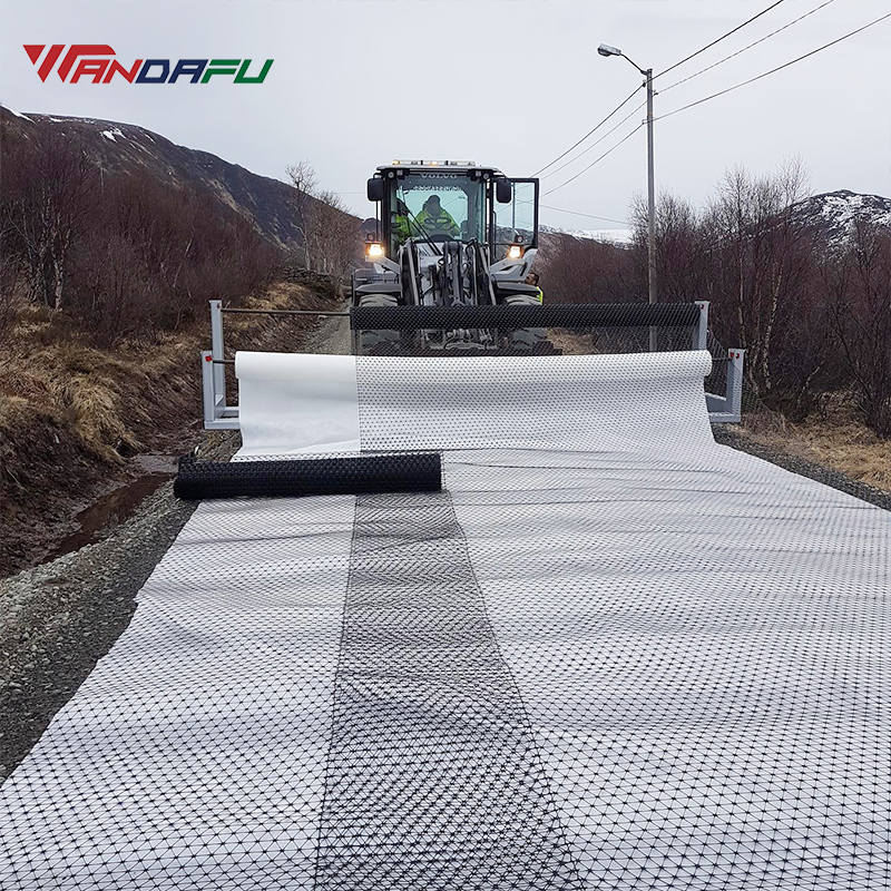 Triaxial Geogrid Plastic Geogrid Tx150 Tx160 Tx180 Three Way Grid Soft Soil Reinforcement