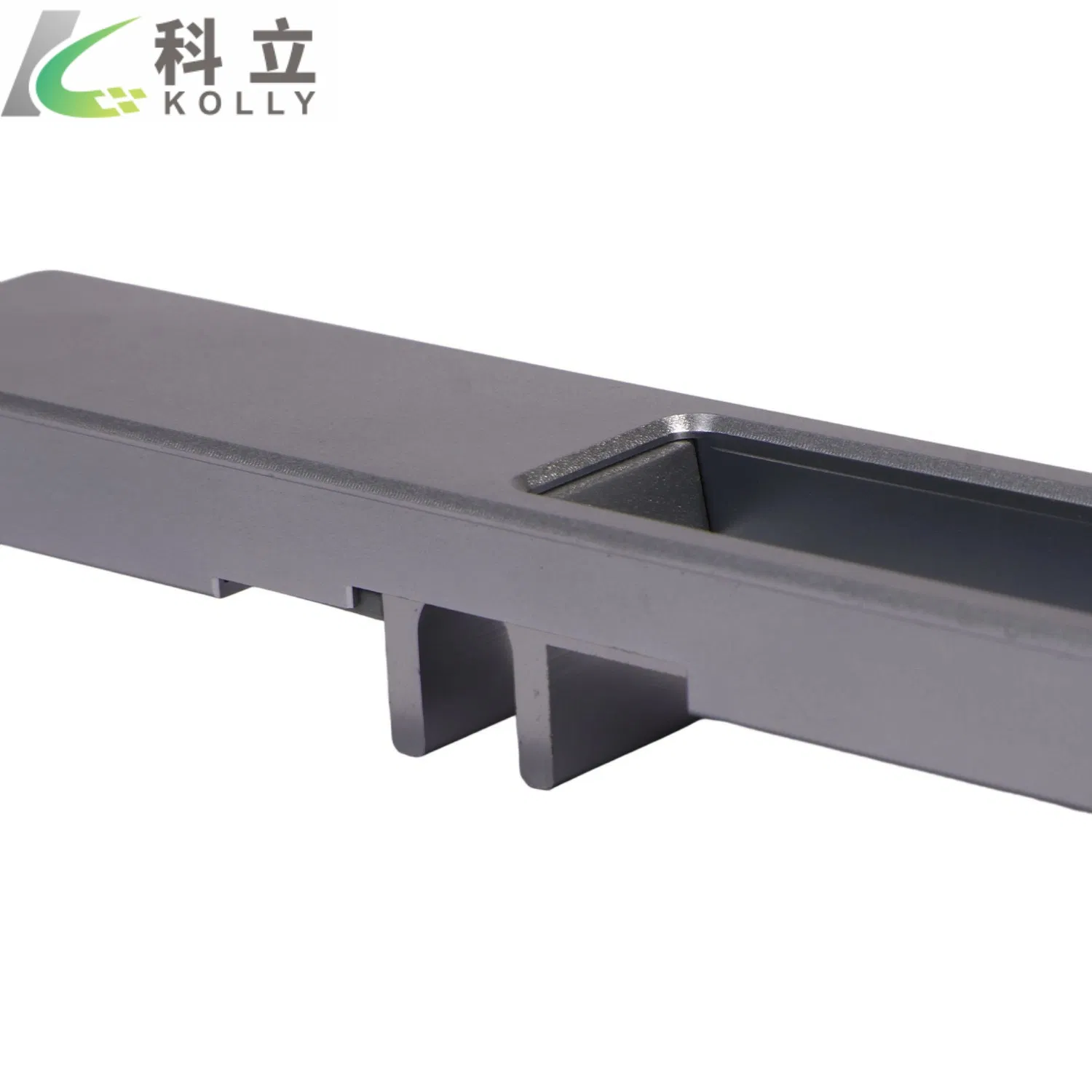 Childproof Anodic Oxidation Glass Door Strip Lock for Safety