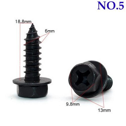 Automotive Hex Screw Bolt for Car Cross Head Screw Washer Metal Self-Tapping Screws