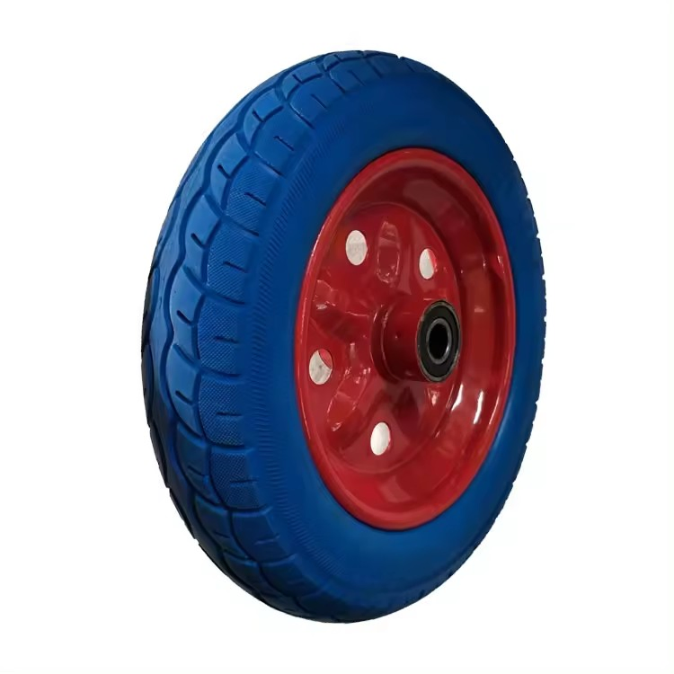 350-8 Heavy Duty Trailer Wheels Wheelbarrow Tire 14 Inch PU Foam Wheel