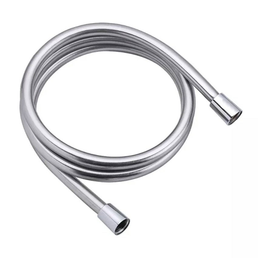 1.2m 1.5m 2m Non-Toxic Leakproof Handheld Shower Head Hose Flexible Anti-Kink PVC Silver Grey Shower Hose