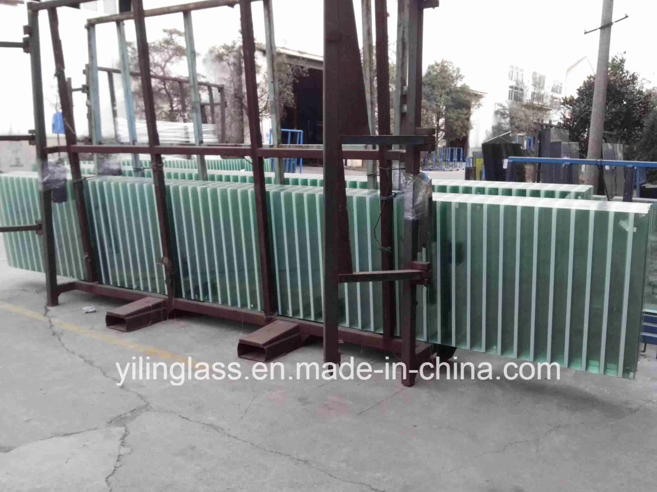 Color Painted Silk Screen Printing Glass Ceramic Fritted Glass Laminated Glass