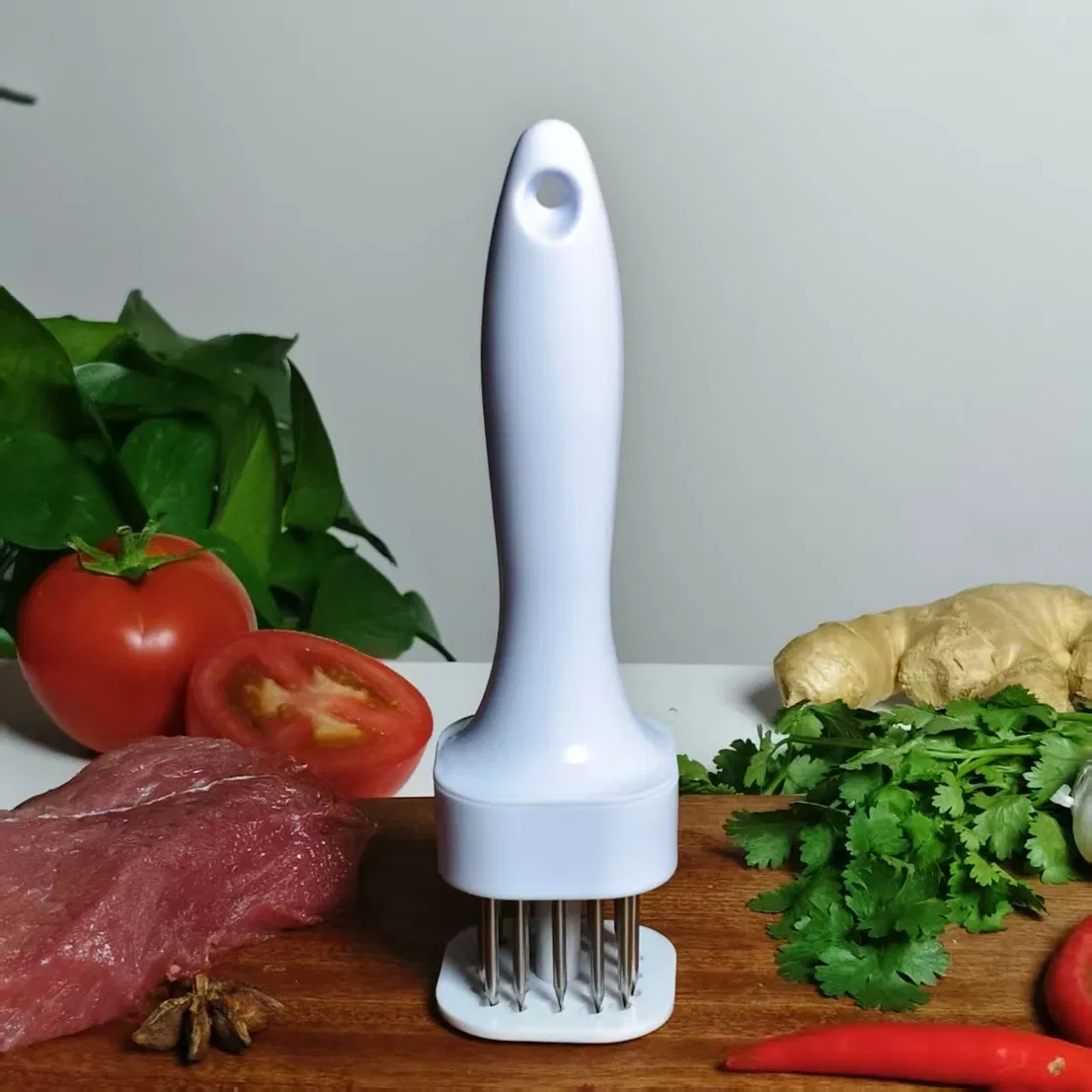 Food Machine Kitchen Gadget Tenderizing SUS 201 Stainless Steel Meat Tenderizer (12044)