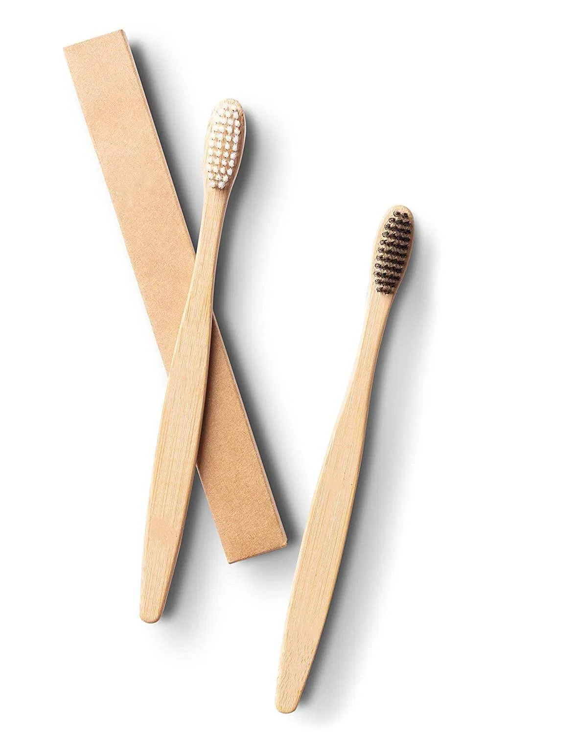 Biodegradable, Eco-Friendly and Sustainable Bamboo Toothbrush Travel Set with Bamboo Case