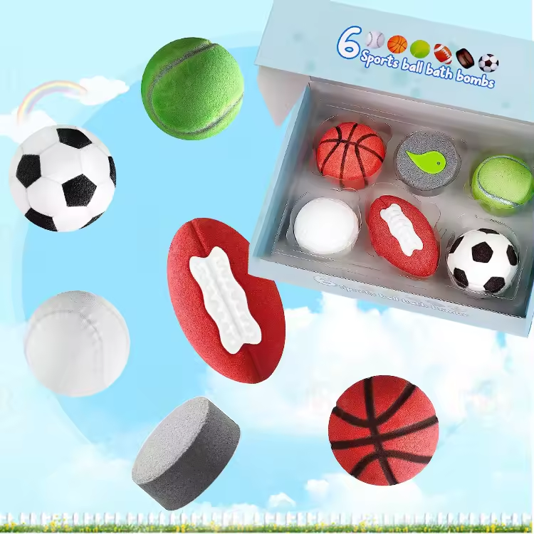 Natural Ingredients Bath Salt Bombs for SPA Experience Sports Bath Bomb Set