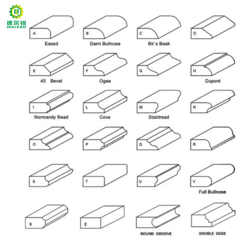 Diamond Continous Router Bits for Granite Marble Slab Edge Profiling
