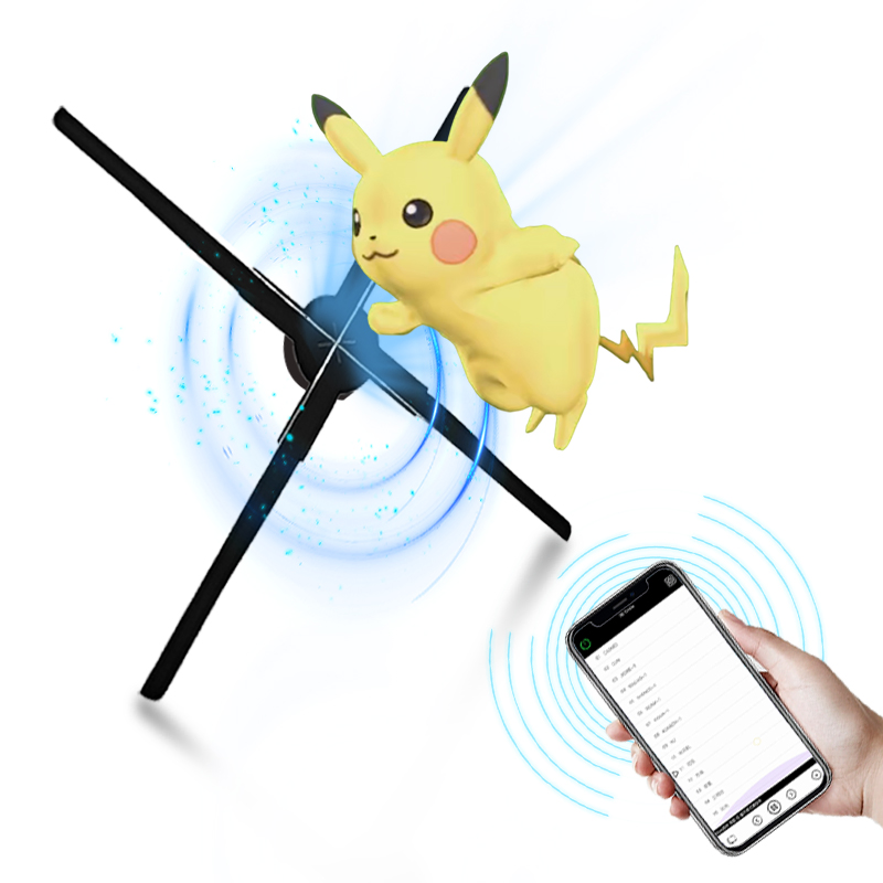 80cm LED 3D Display Hologram Advertising 3D Hologram Fan 2K Holographic Fan