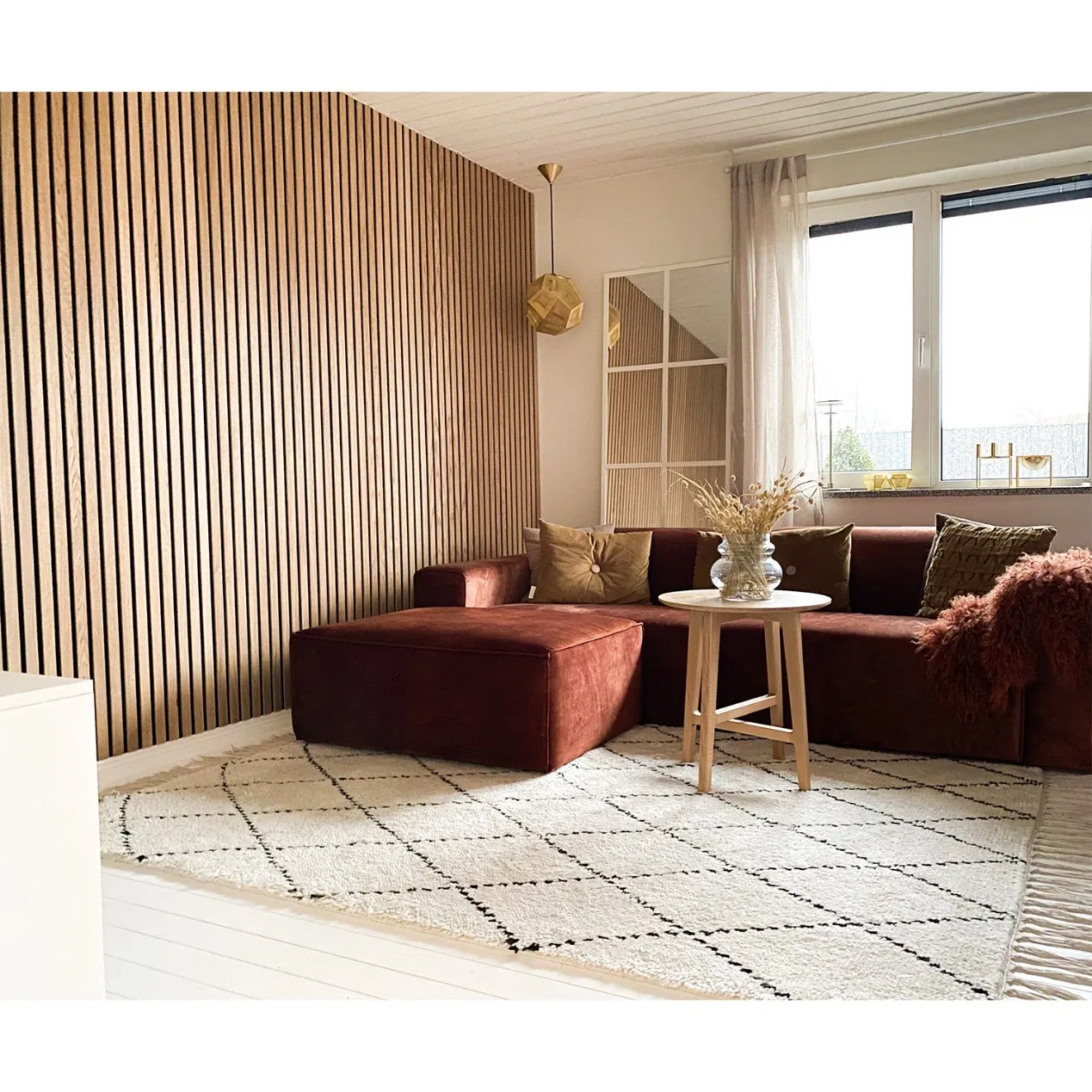 Oak Nature Rustic Wood Veneer Pet Felt Backing Slat Wall Panel Acoustic 240cm X 60cm Wood Wall Panel Suppliers